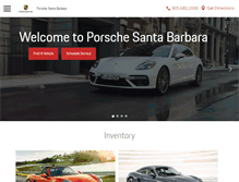 Tablet Screenshot of porschesantabarbara.com